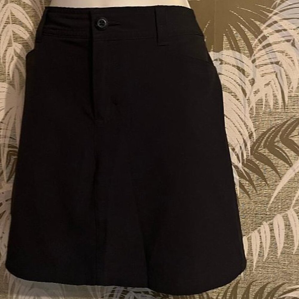 EDDIE BAUER black skort size 8 Skirt with Shorts Lining